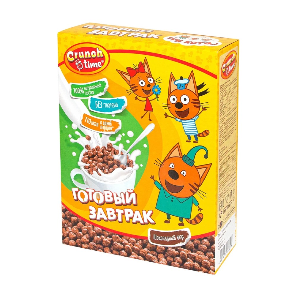 Изображение товара Готовый завтрак Три Кота Шоколадные Шарики 170 г