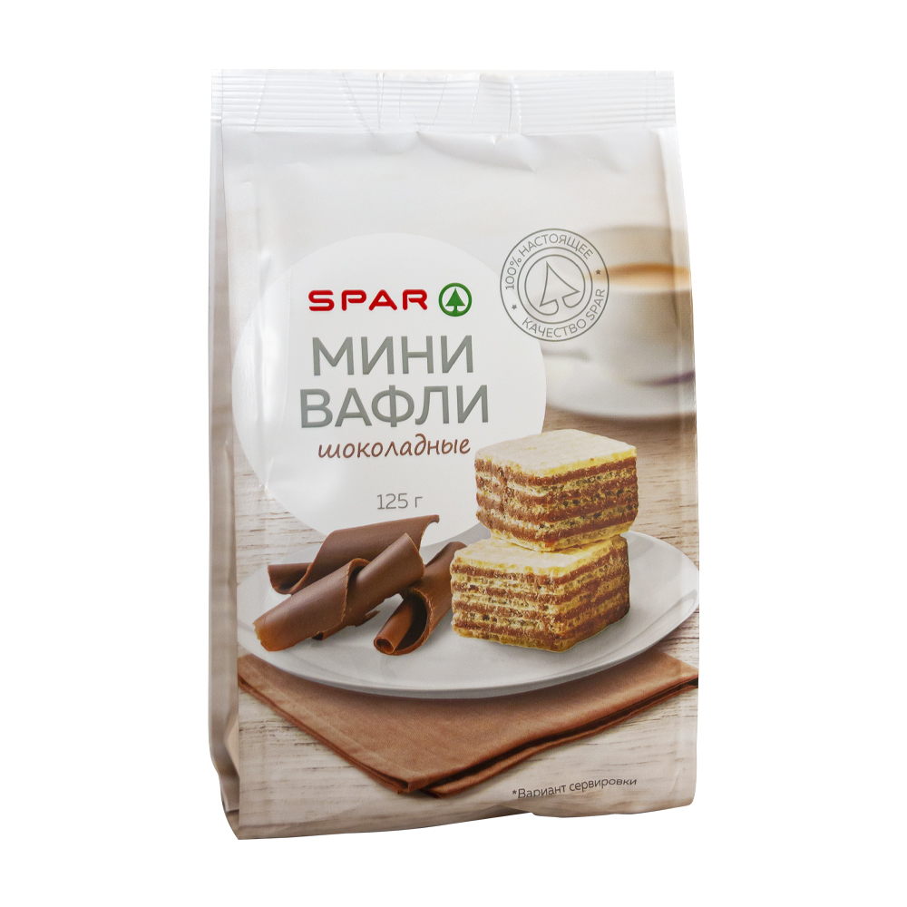 Купить мини вафли spar шоколадные 125г с доставкой на дом в магазине SPAR