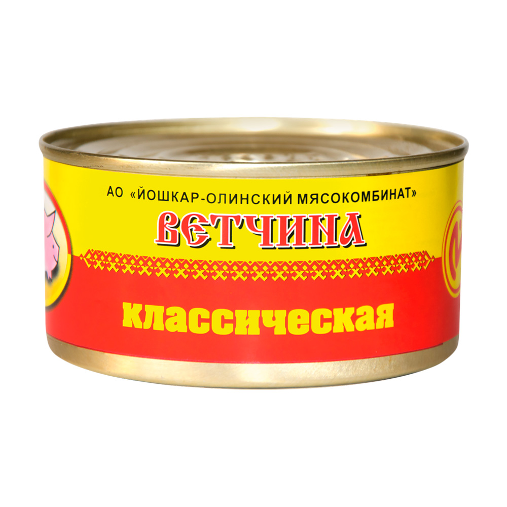 Купить ветчина классическая йошкар-олинский мясокомбинат 325г с ...