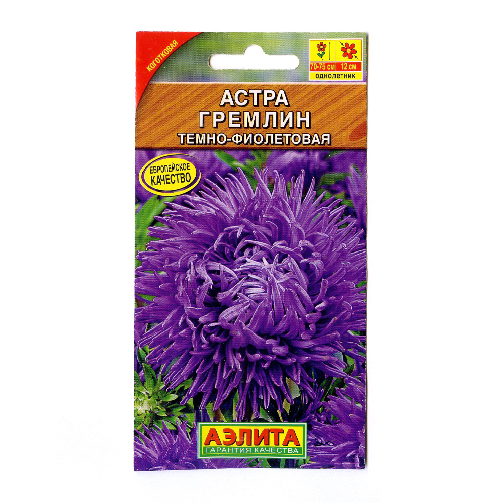 Купить семена аэлита астра гремлин темно-фиолетовая 0,2г с доставкой на .