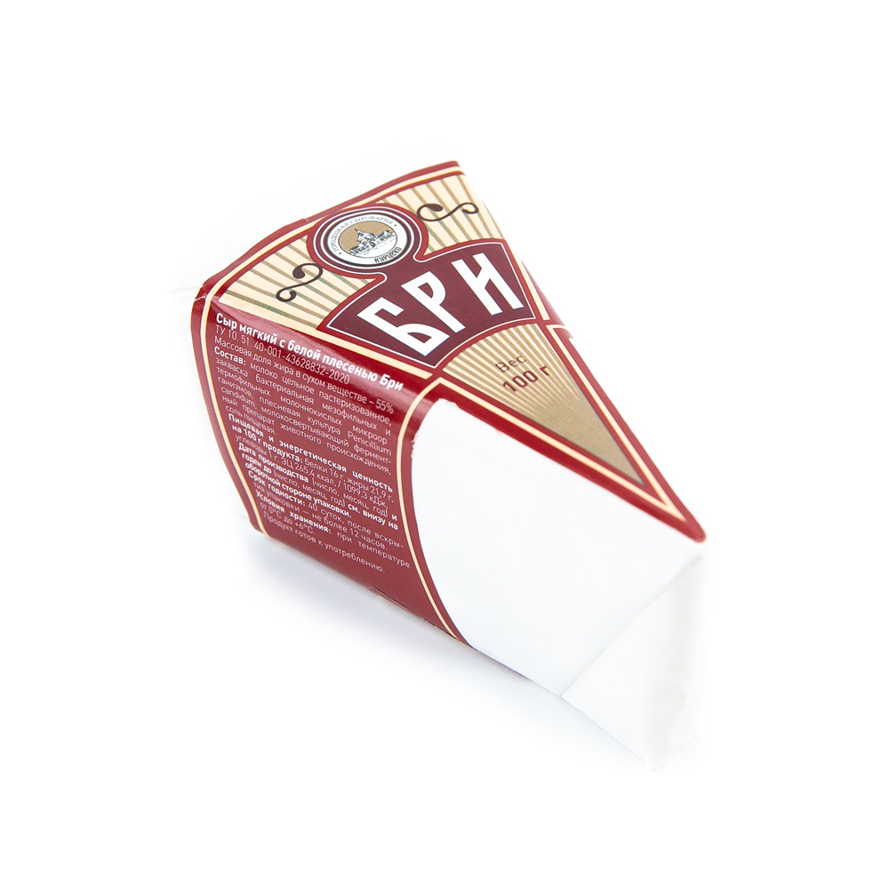 Изображение товара Курцево Бри 50% 100г — сыр с белой плесенью