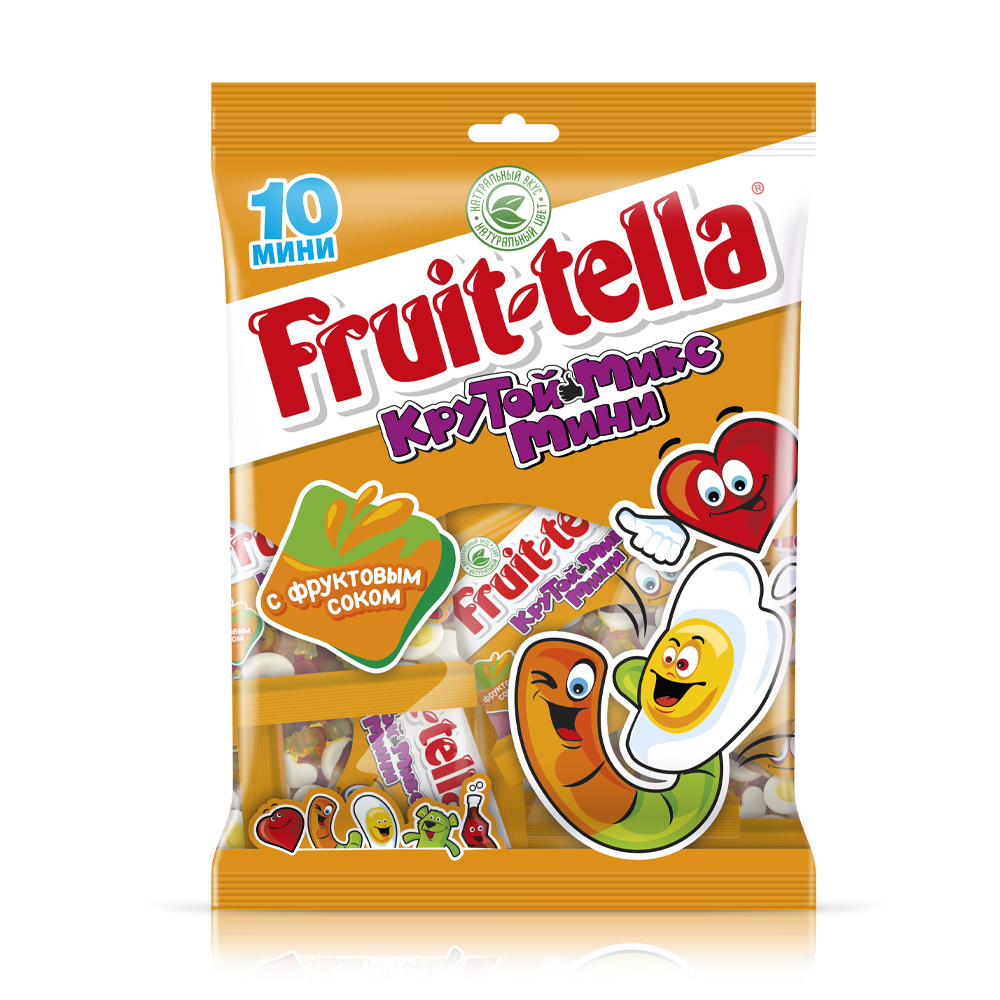 Купить жевательный мармелад fruit-tella крутой микс мини 200г с ...