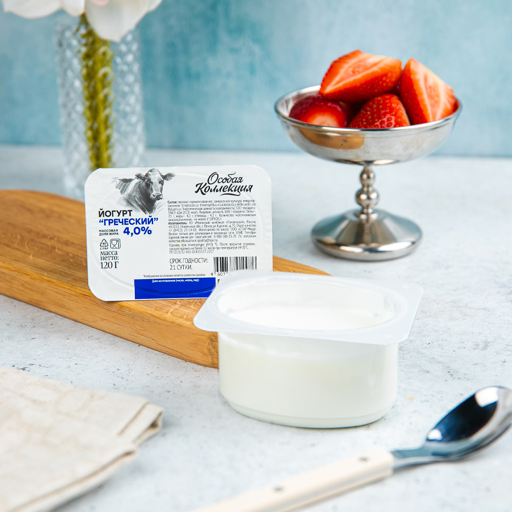 Изображение товара Йогурт Греческий Особая Коллекция 4% 120г