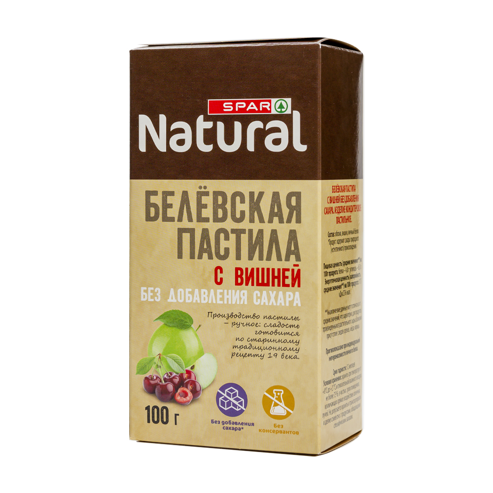 Купить пастила spar natural без сахара с вишней 100г с доставкой на дом в  магазине SPAR