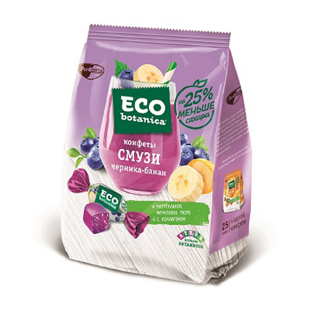 Изображение товара Конфеты Neo Botanica Смузи Черника Банан 150г