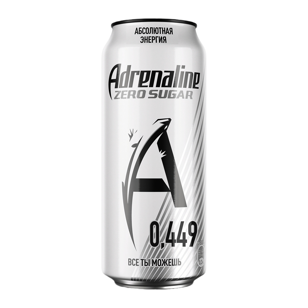 Изображение товара Adrenaline Silver Energy 0,449 л — энергетик для активной жизни