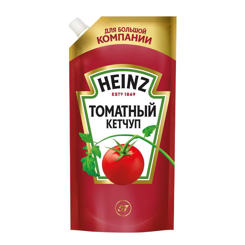 Изображение товара Heinz Томатный кетчуп 550 г дой-пак