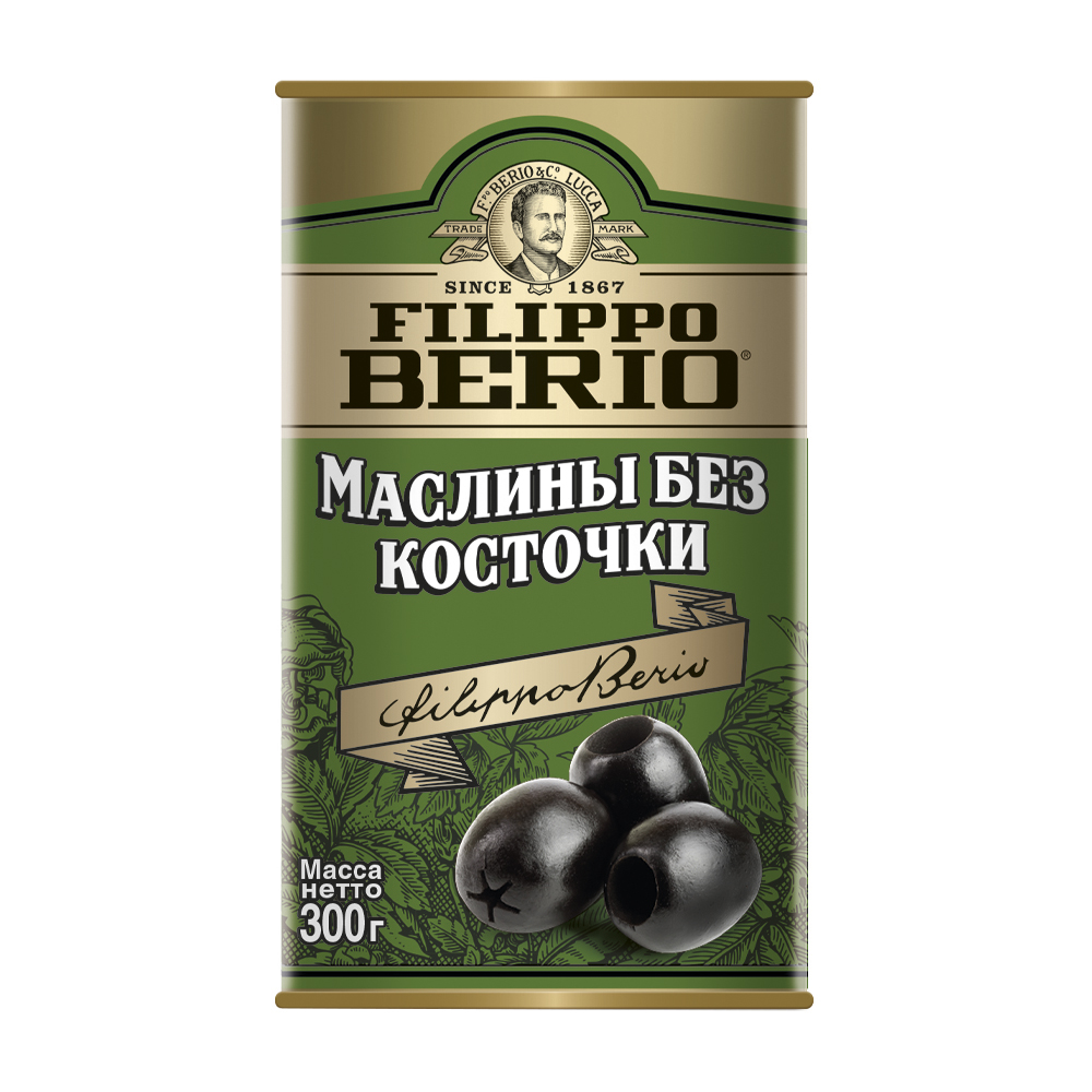 Купить маслины filippo berio без косточки 300г ж/б с доставкой на дом в ...