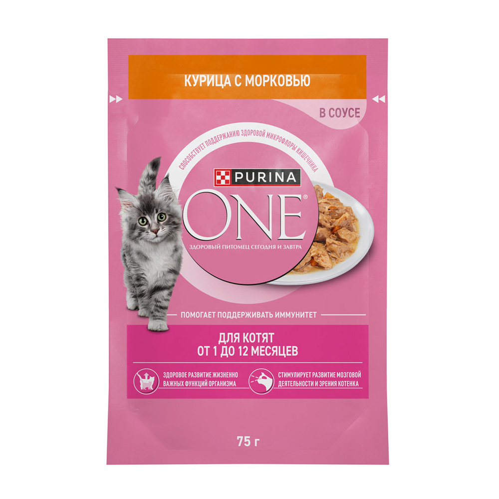 Изображение товара Корм Влажный для Котят Purina Onе Курица 75г