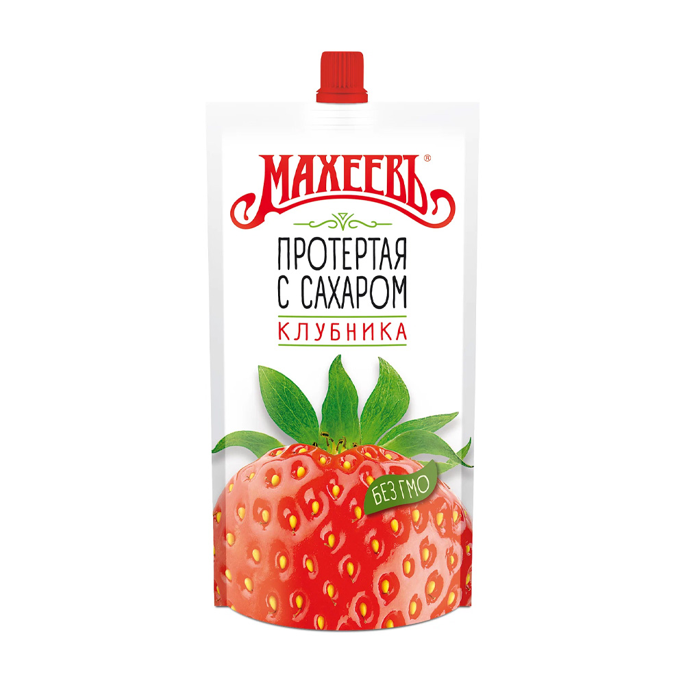 Изображение товара Клубника Махеевъ Протертая с Сахаром 300г
