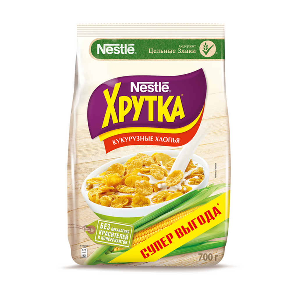 Изображение товара Готовый Завтрак Хрутка Кукурузные Хлопья 700г
