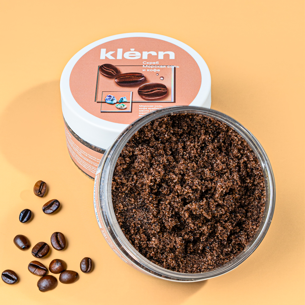 Изображение товара Скраб для Тела Klern Морская Соль и Кофе 200мл