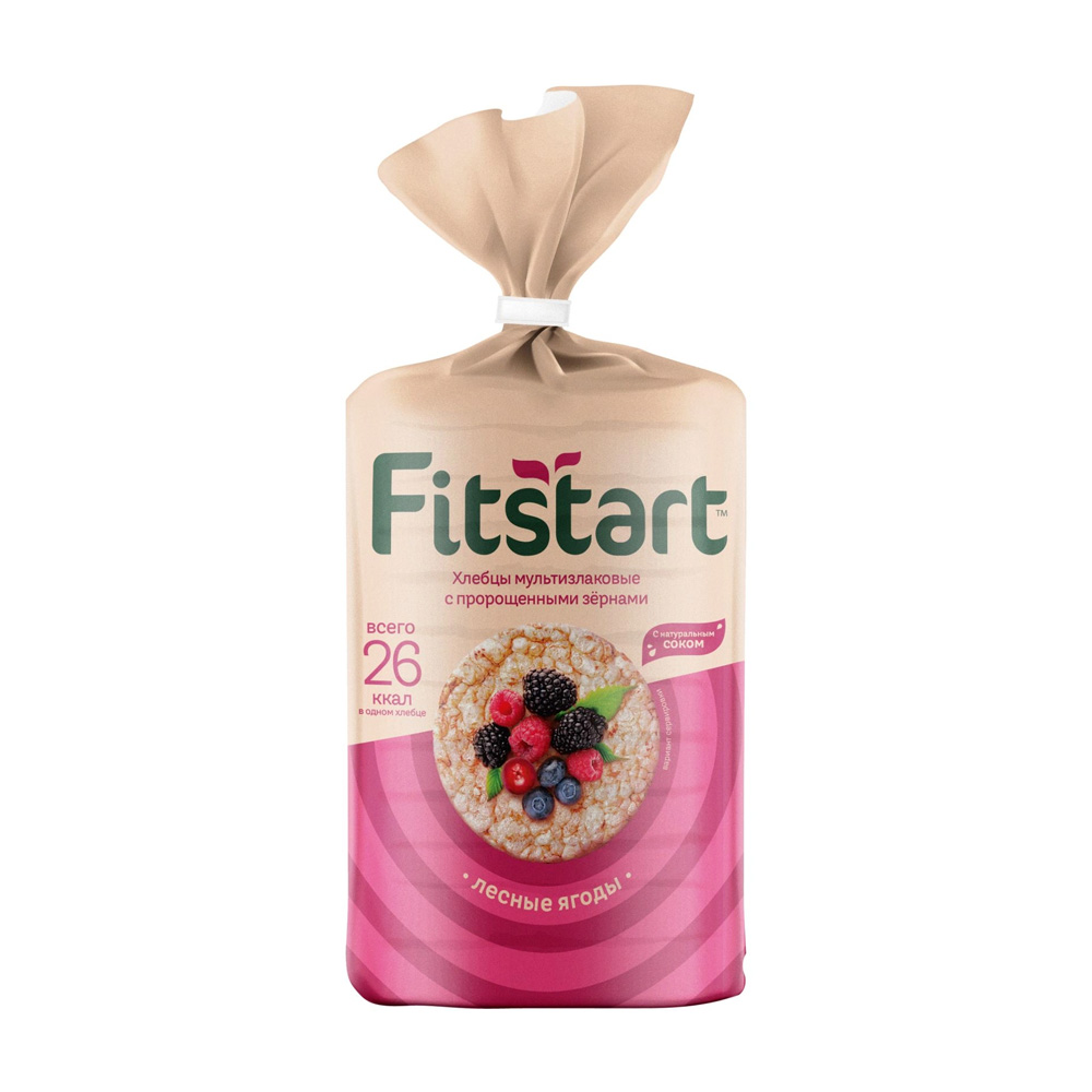 Изображение товара Хлебцы Fitstart Мультизлаковые Лесные Ягоды 100г