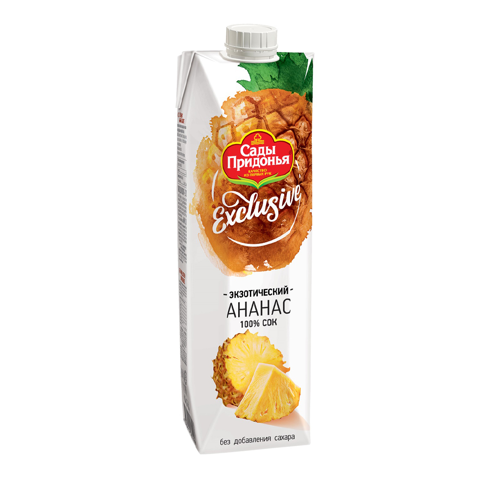 Купить сок сады придонья exclusive ананас 1л с доставкой на дом в ...