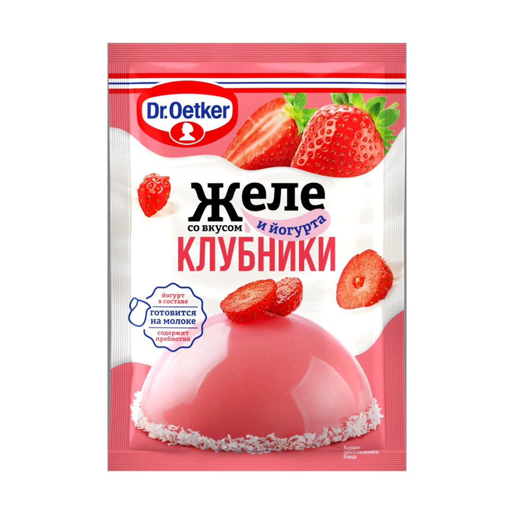 Купить желе dr oetker клубника йогурт 33г с доставкой на дом в магазине SPAR