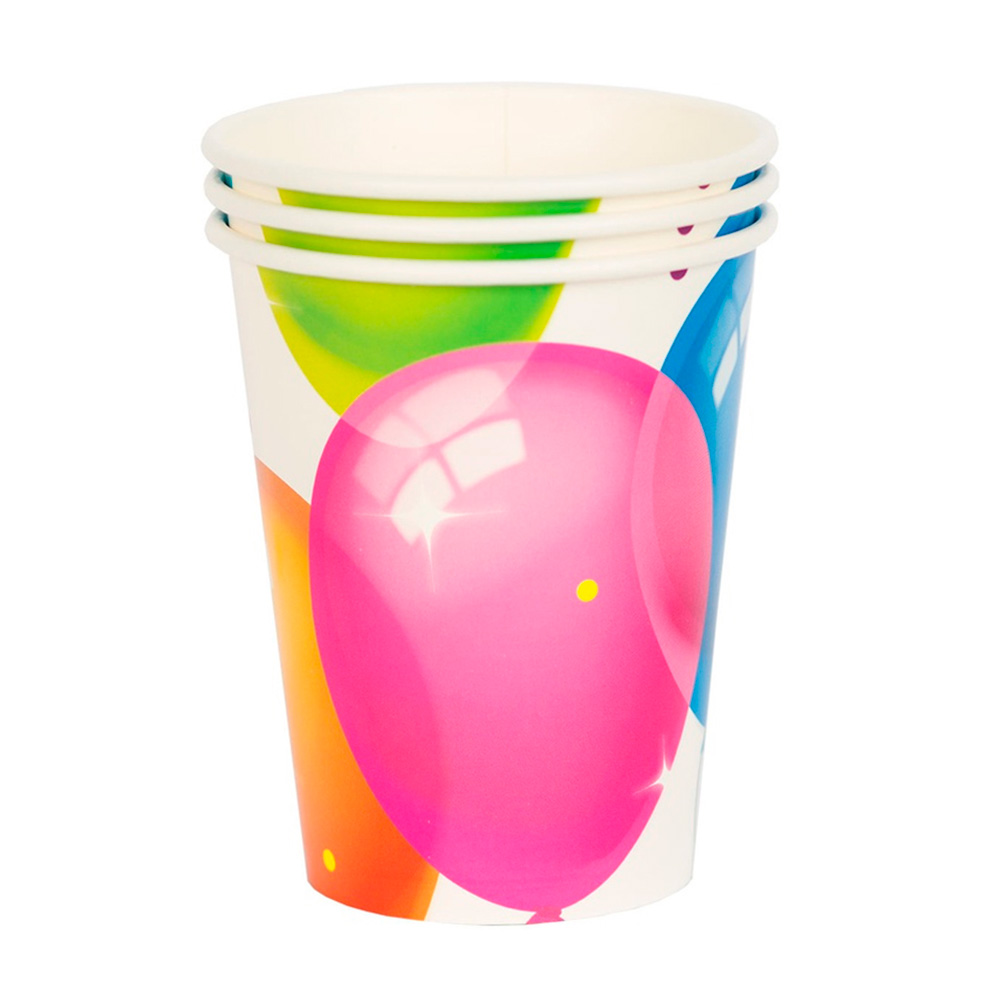 Изображение товара Набор Стаканов Веселая Затея Бумажные 250мл 6шт