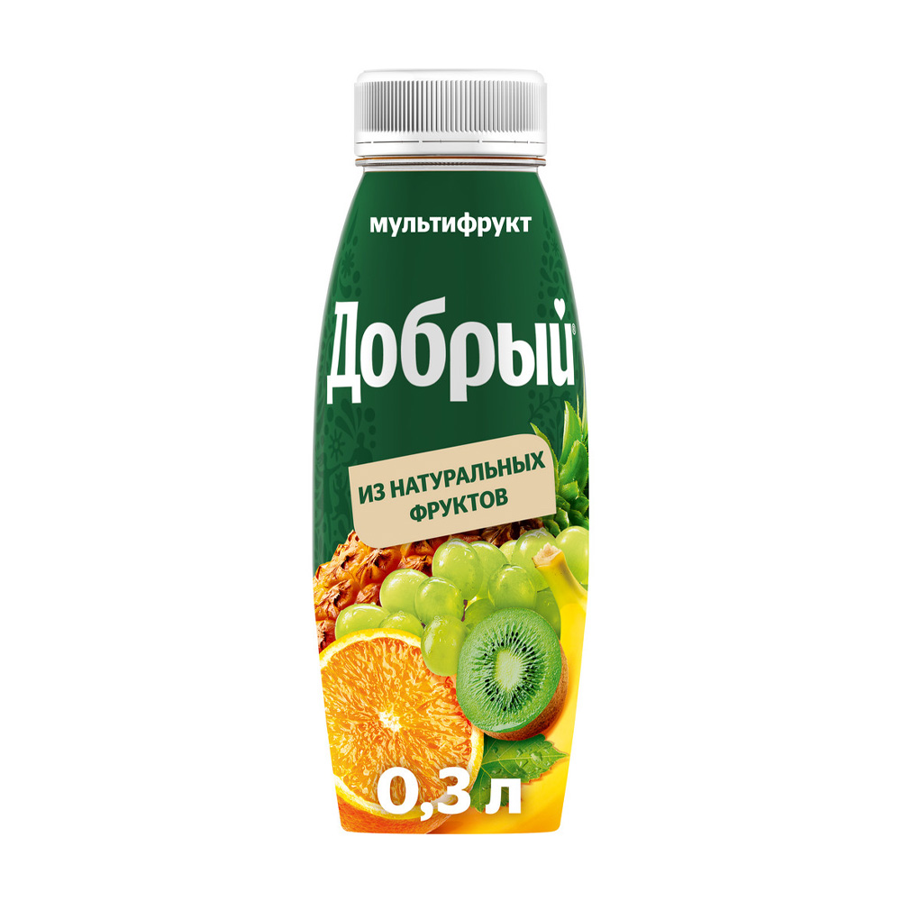 Купить нектар добрый мультифрукт 0,3л пэт с доставкой на дом в магазине ...