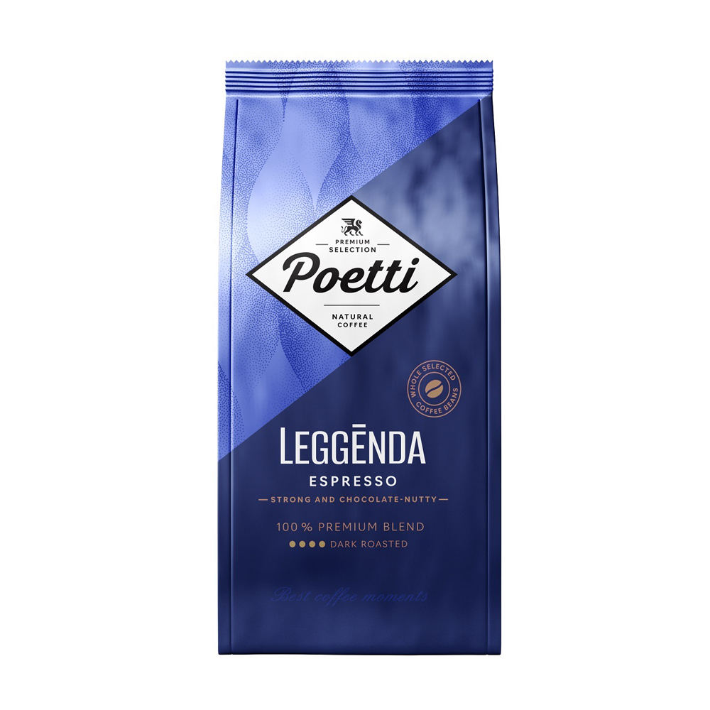 Купить кофе в зернах poetti leggenda espresso 1кг с доставкой на дом в ...