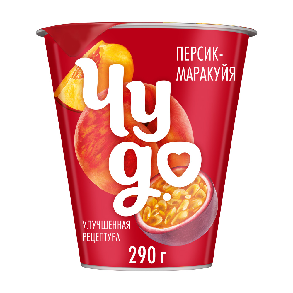Купить йогурт чудо вязкий персик маракуйя 2,0% 290г с доставкой на дом ...