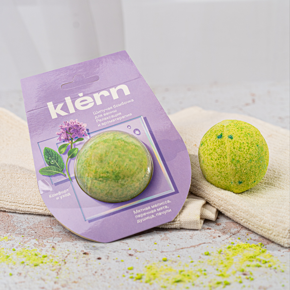 Изображение товара Бомбочка для Ванны Klern Релаксация и Ароматерапия 110г