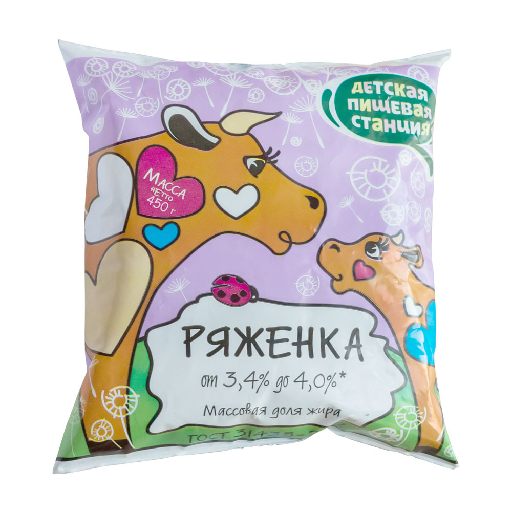 Купить ряженка 3,4% 450г с доставкой на дом в магазине SPAR
