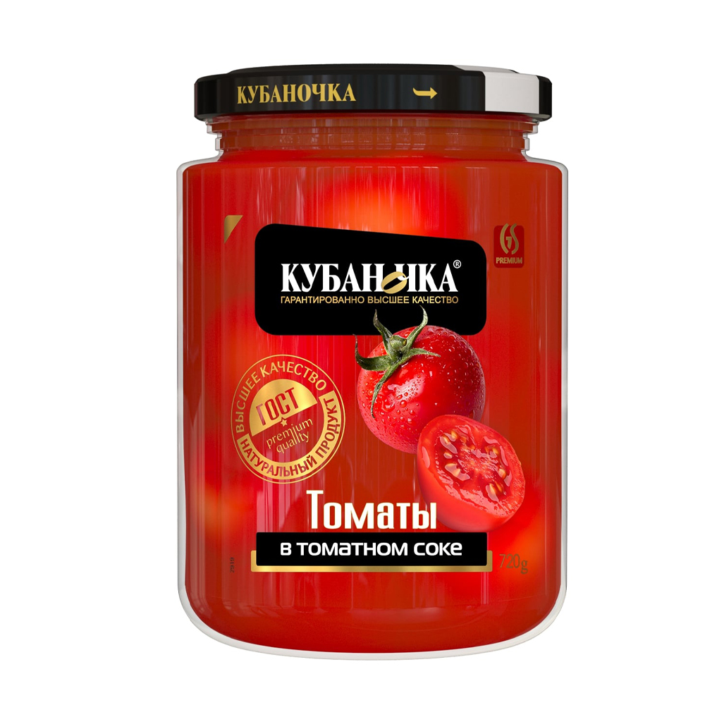 Купить томаты кубаночка в томатном соке 720г с доставкой на дом в ...