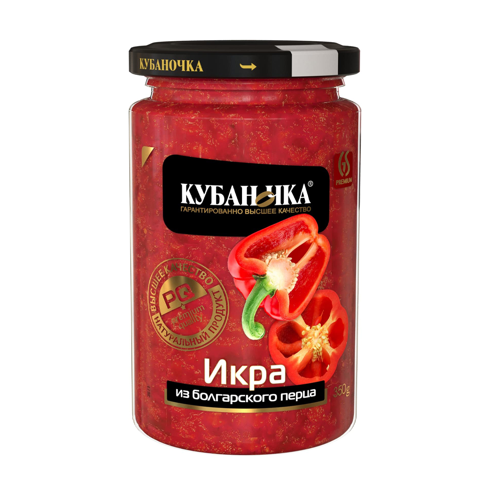 Купить икра из болгарского перца кубаночка 350г с доставкой на дом в  магазине SPAR