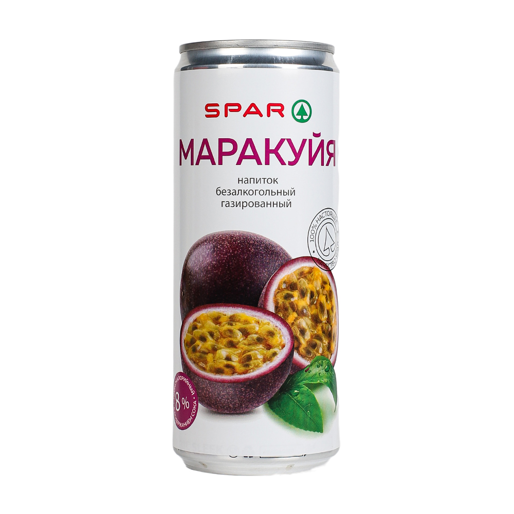 Купить напиток безалкогольный spar маракуйя газированный 0,33л с доставкой  на дом в магазине SPAR