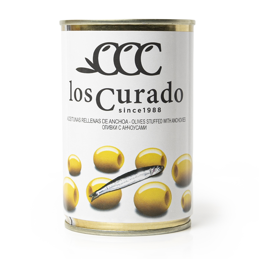 Изображение товара Оливки Los Curado с Анчоусами 300г — пикантный испанский деликатес
