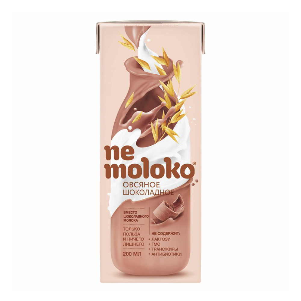 Изображение товара Напиток Овсяный Nemoloko Шоколадный 200мл