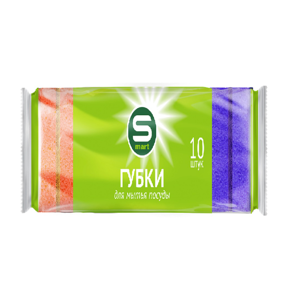 Купить губки для посуды smart 10шт с доставкой на дом в магазине SPAR