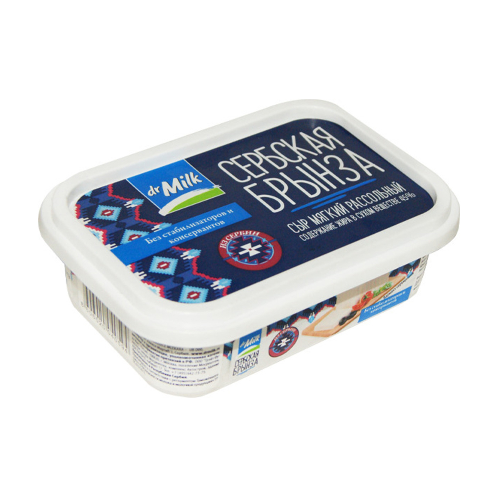 Изображение товара Сыр Мягкий Dr.Milk Сербская Брынза 45% 150г