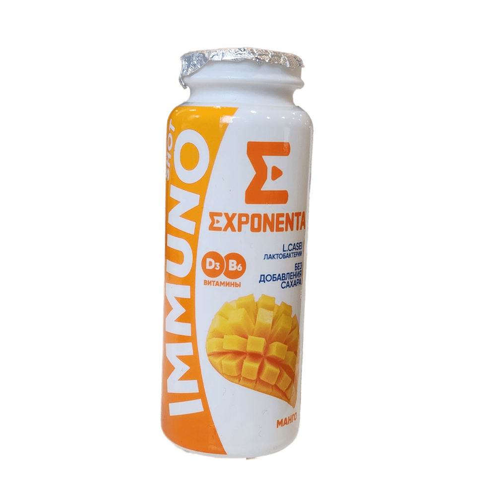 Купить напиток exponenta immuno shot манго 2,5% 100г с доставкой на дом ...