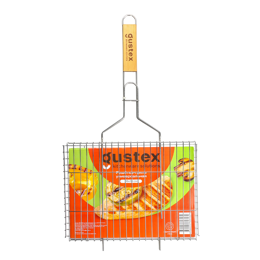 Изображение товара GUSTEX Универсальная решетка-гриль 35×26×1,6 см