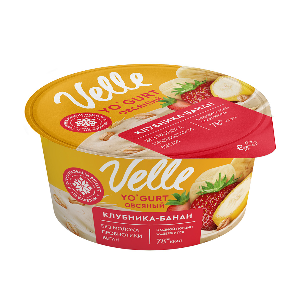 Изображение товара Овсяный VELLE клубника-банан 140 г