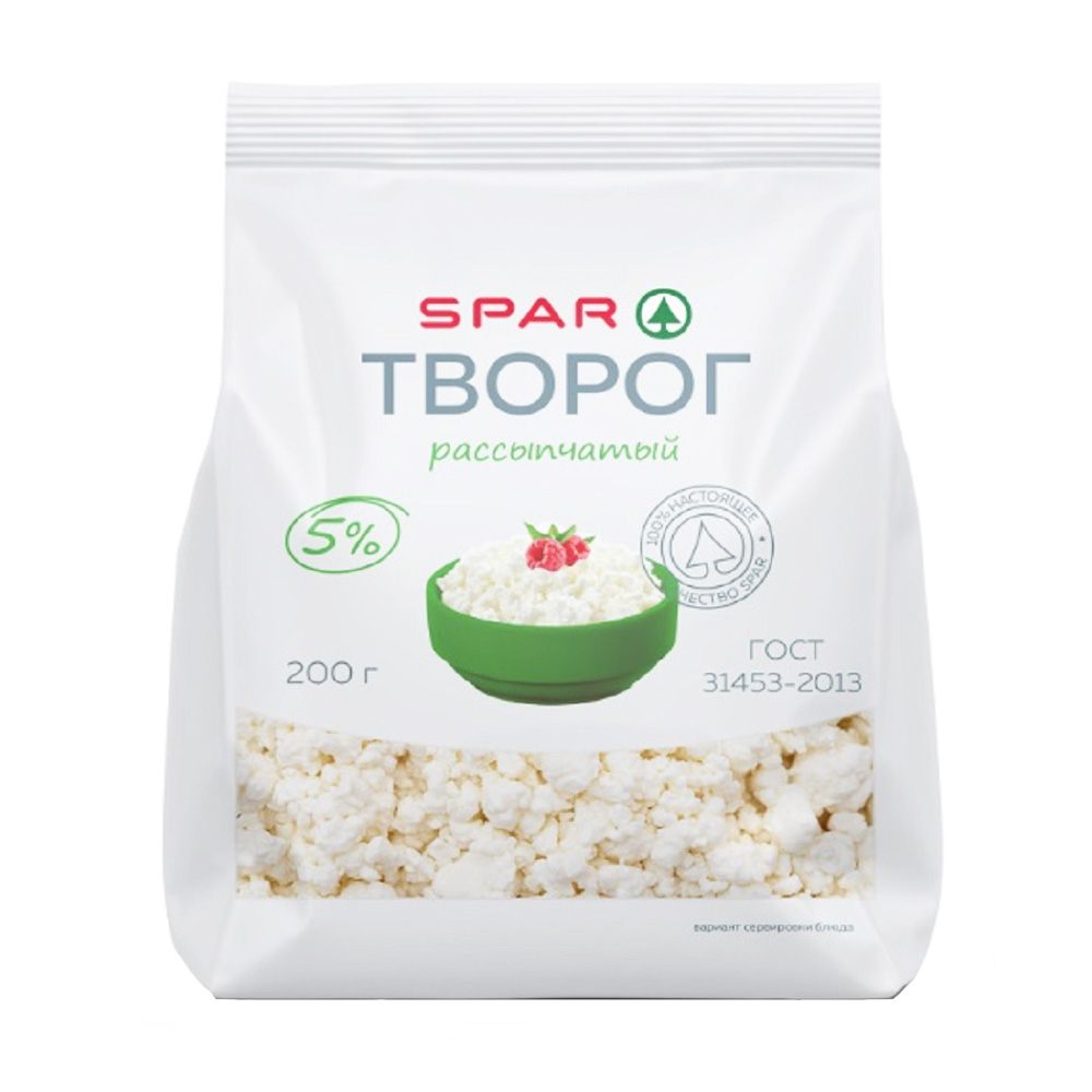 Купить творог spar 5% 200г с доставкой на дом в магазине SPAR