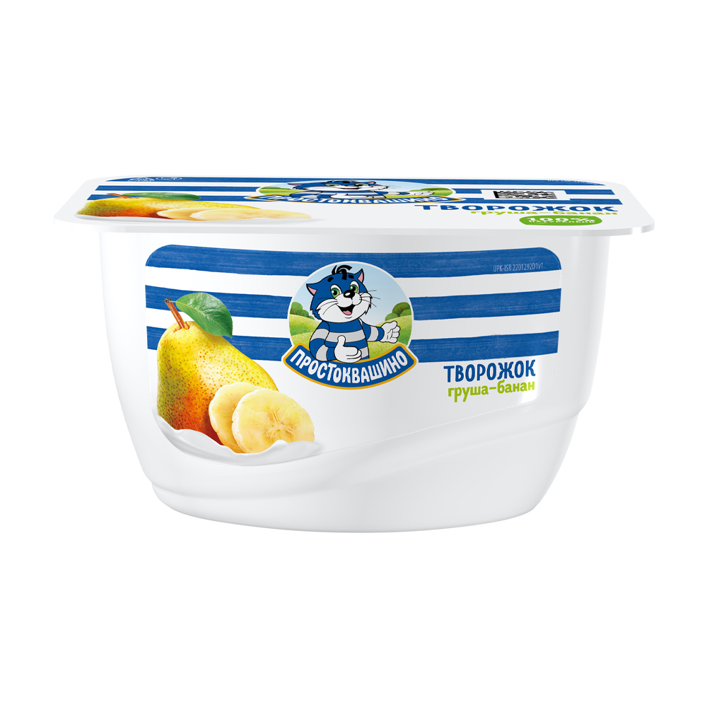 Изображение товара Продукт Творожный Простоквашино Груша Банан 3,6% 130г