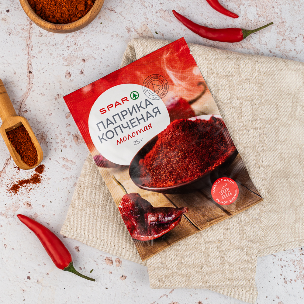 Изображение товара Паприка SPAR Копченая Молотая 25г