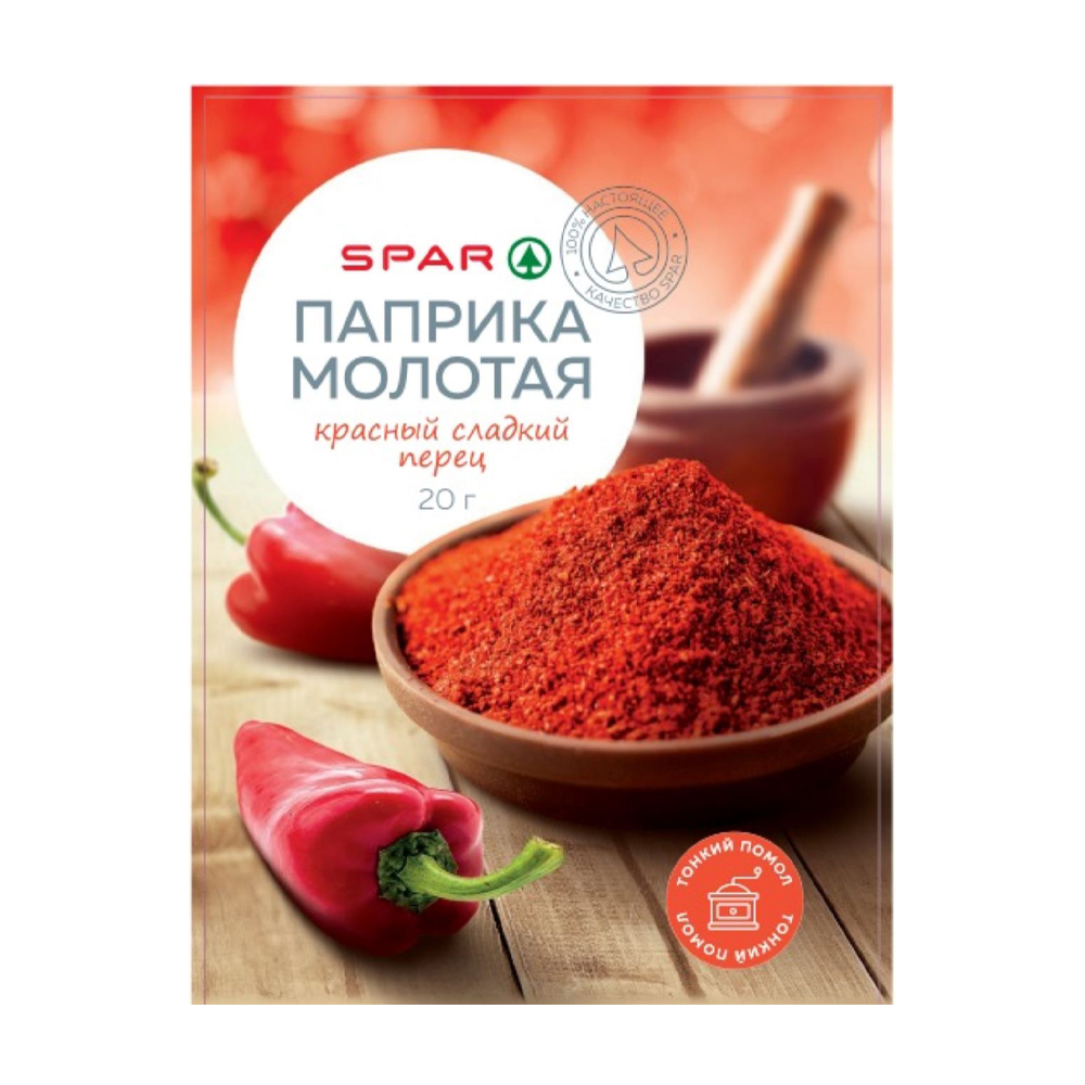 Купить паприка spar сладкая молотая 20г с доставкой на дом в магазине SPAR