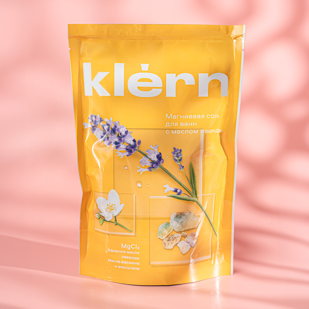 Изображение товара Соль для Ванны Klern Магниевая с Маслом Лаванды 500мл