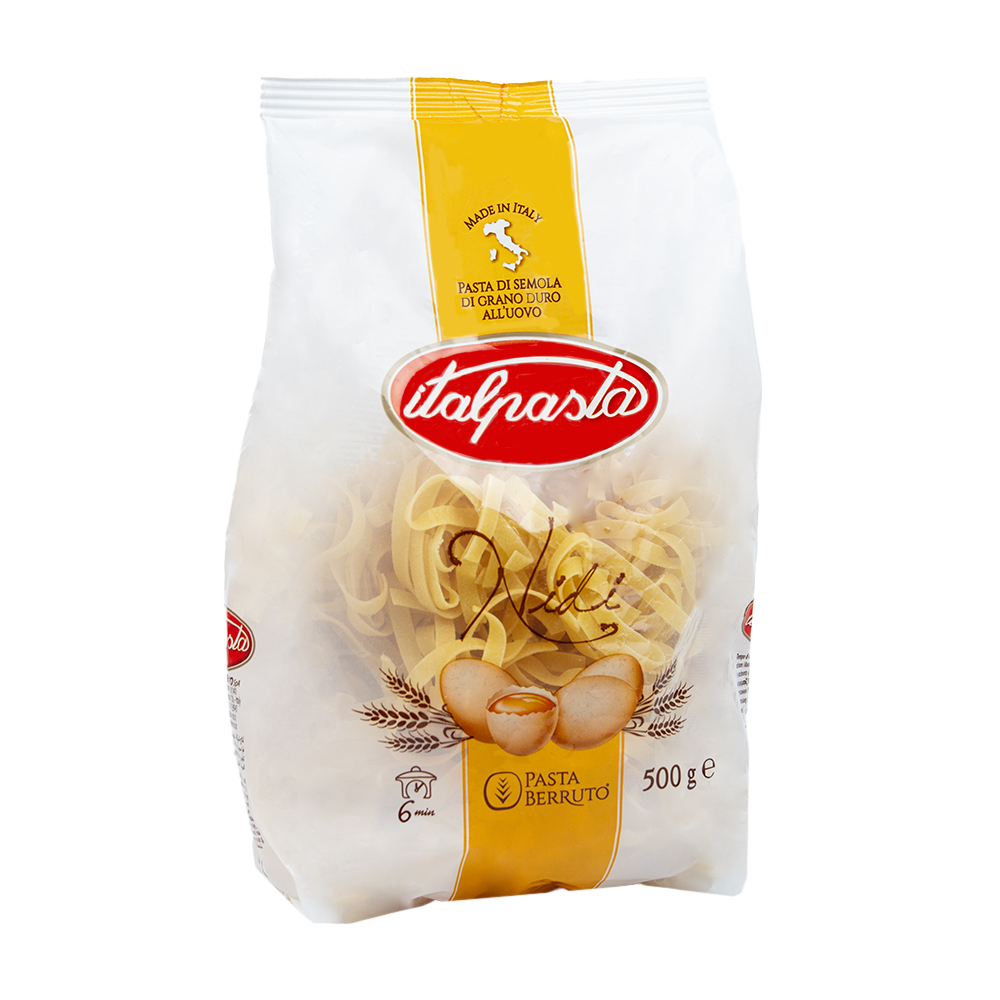 Купить макаронные изделия italpasta tagliatelle яичные 500г с доставкой
