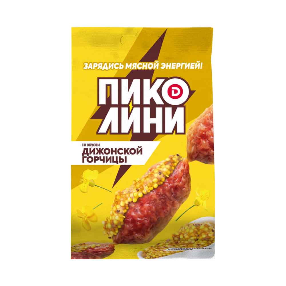 Купить колбаски пиколини дижонская горчица сырокопченые 50г с доставкой ...