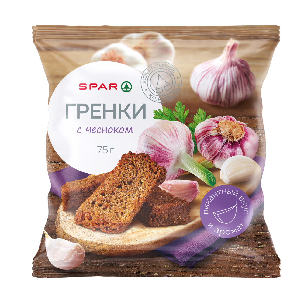 Купить гренки spar с чесноком 75г с доставкой на дом в магазине SPAR