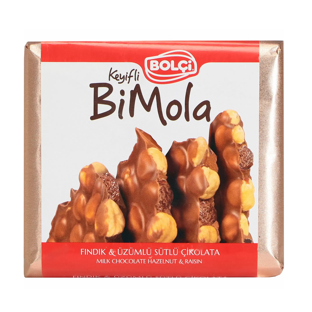 Изображение товара Шоколад Bolci Молочный с Фундуком и Изюмом 70г