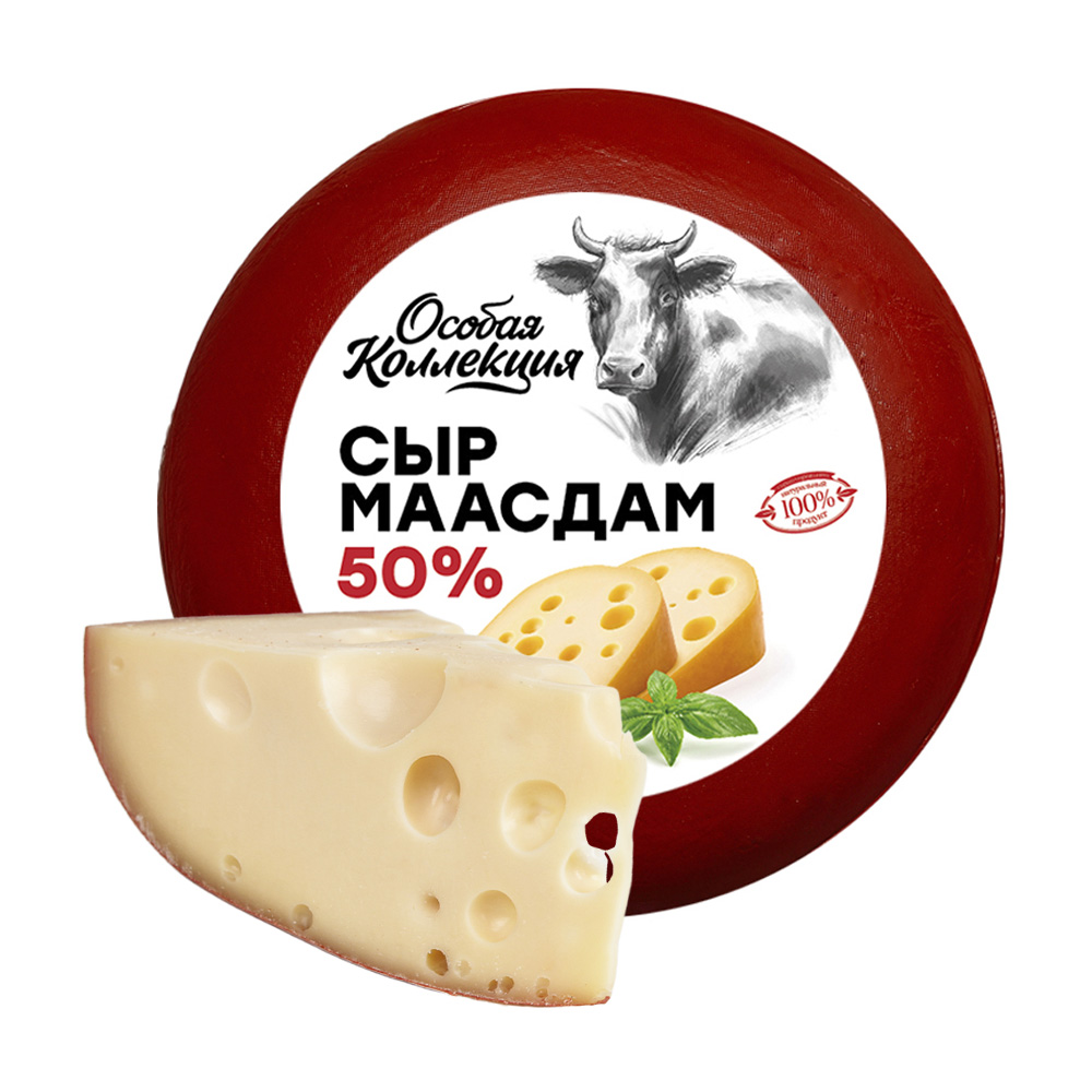 Изображение товара Сыр Особая Коллекция Маасдам 50%