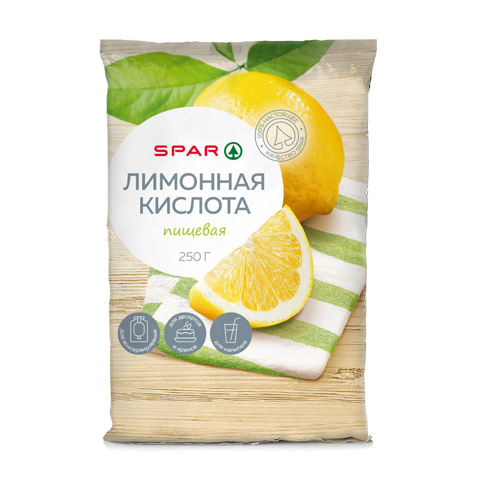 Купить кислота лимонная spar 250г с доставкой на дом в магазине SPAR