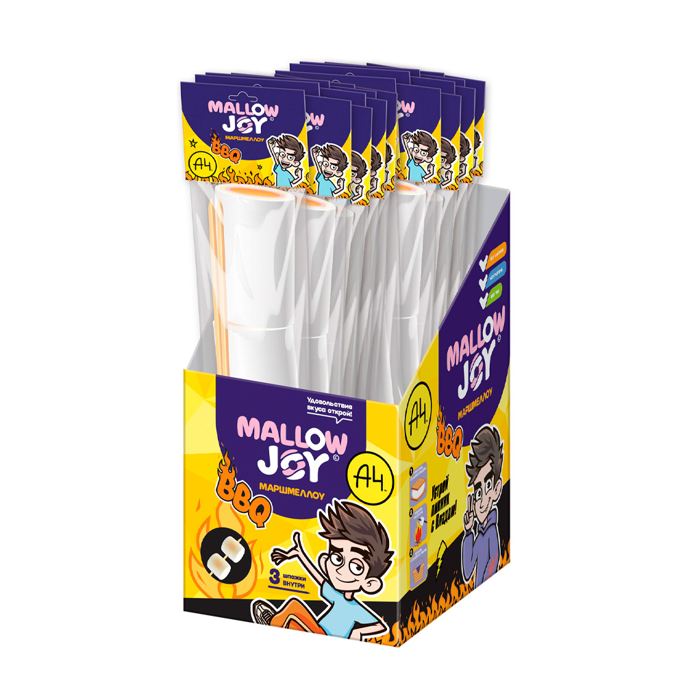 Купить маршмеллоу для барбекю mallow joy влад а4 21г с доставкой на дом в  магазине SPAR