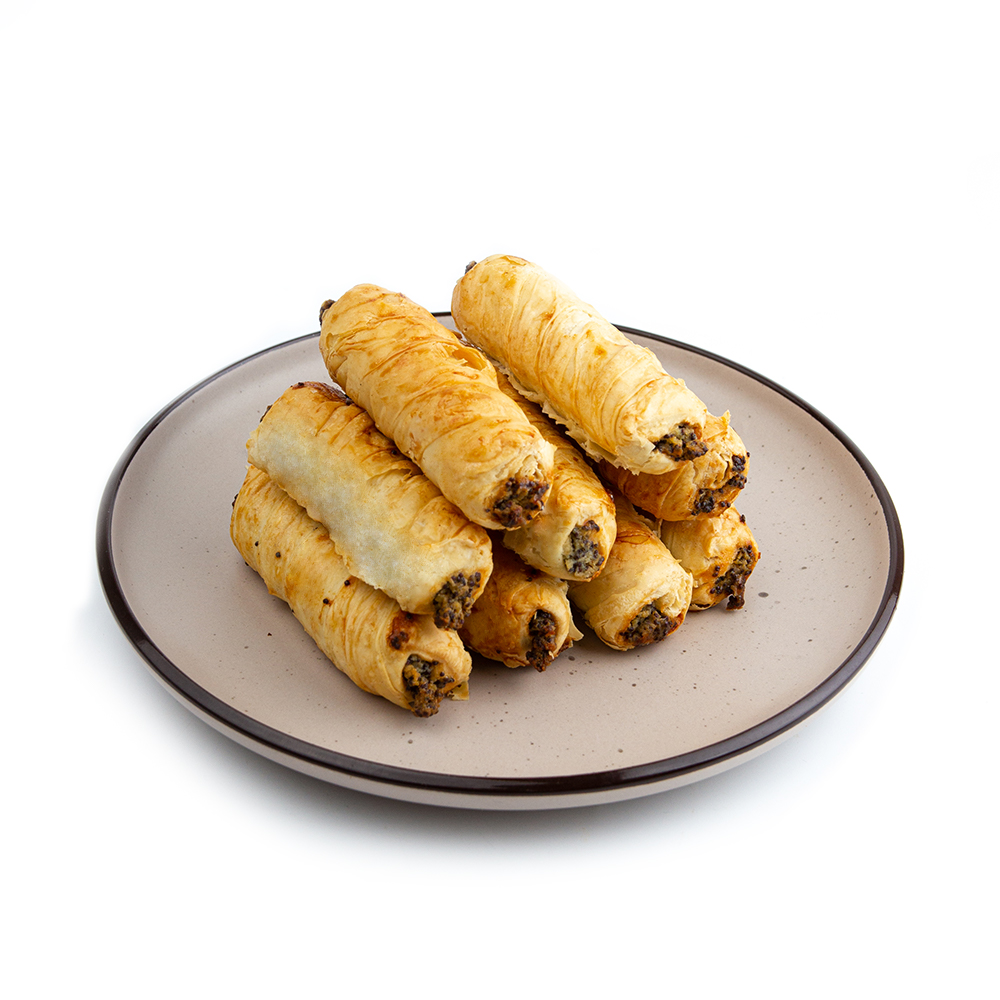 Изображение товара Рулетик с маковой начинкой - нежные слоёные рулетики