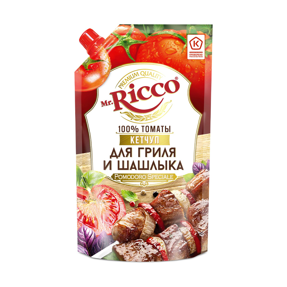 Изображение товара Кетчуп Mr.Ricco для Гриля и Шашлыка 300г дой-пак