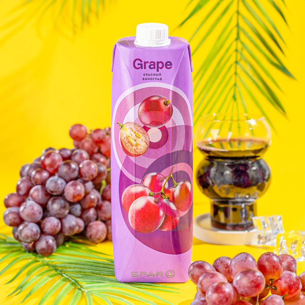 Изображение товара SPAR Нектар Красный Виноград 1 л